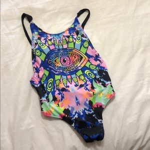 Psychedelic swimsuit/bodysuit